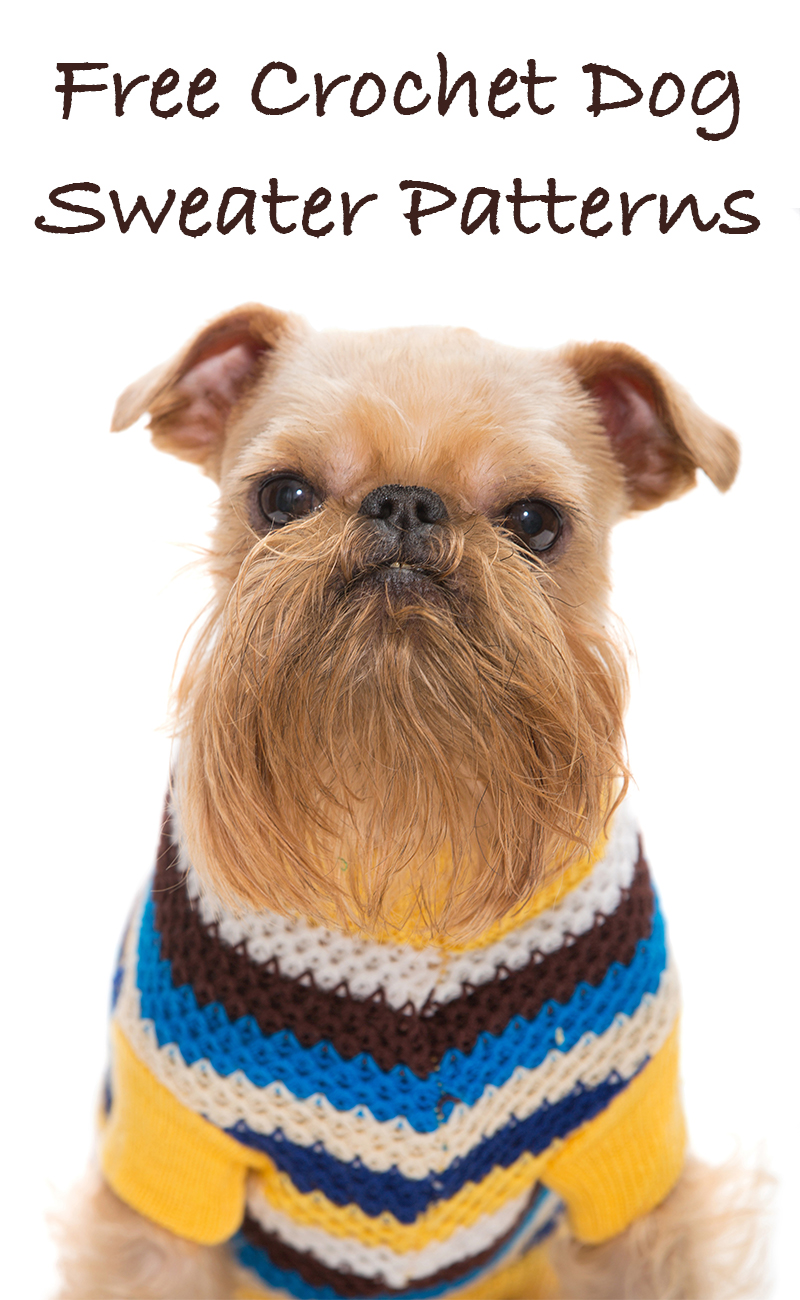 Best Free Crochet Dog Sweater Patterns by Lucy Kate Crochet
