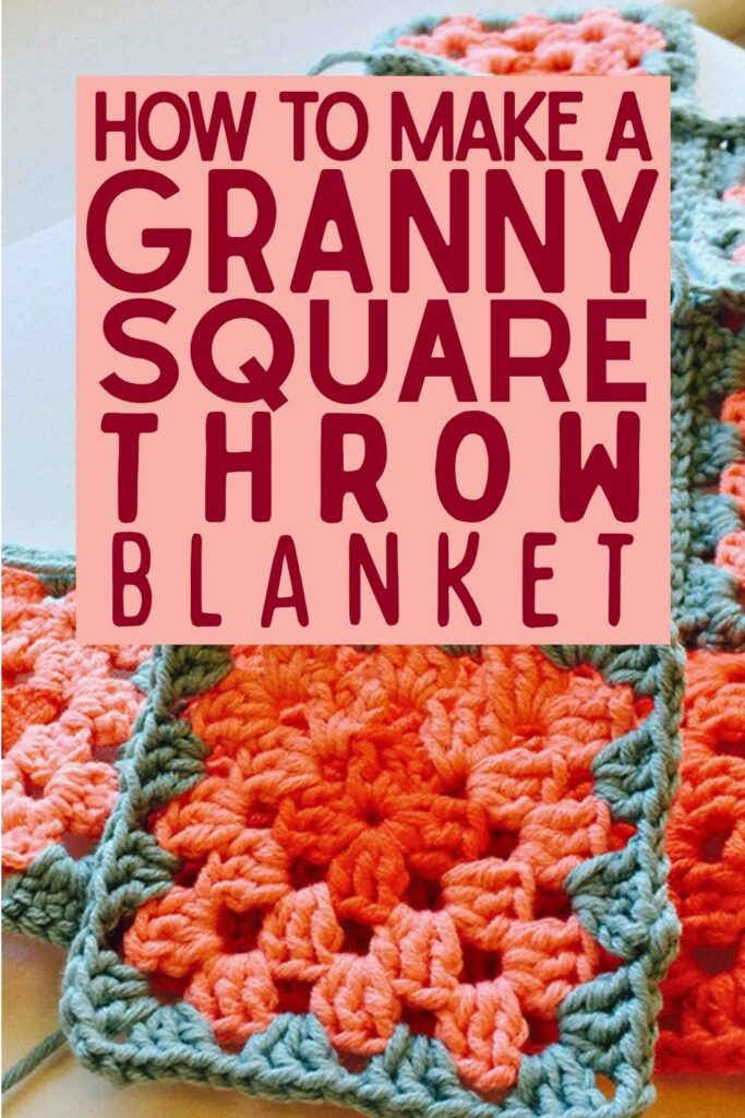 photo of granny squares for throw blanket
