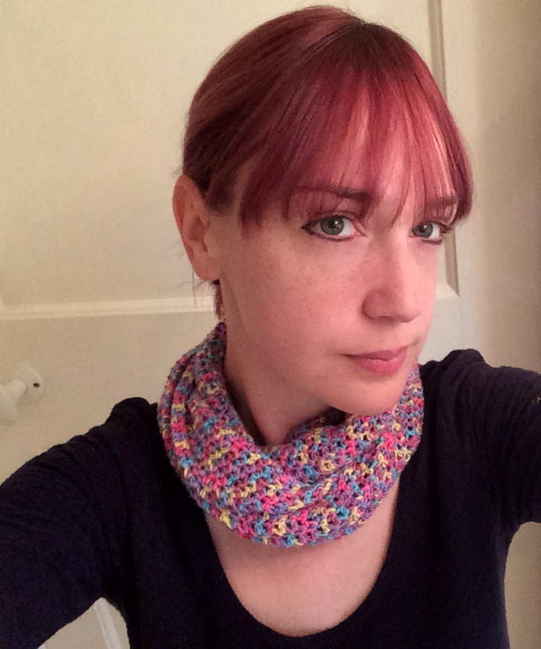 lucy kate crochet's infinity scarf