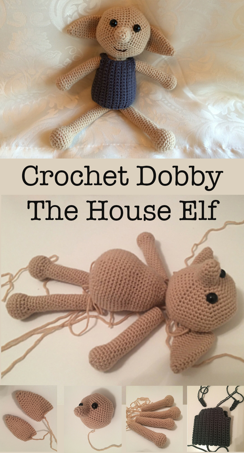 How to Crochet Dobby The House Elf Doll