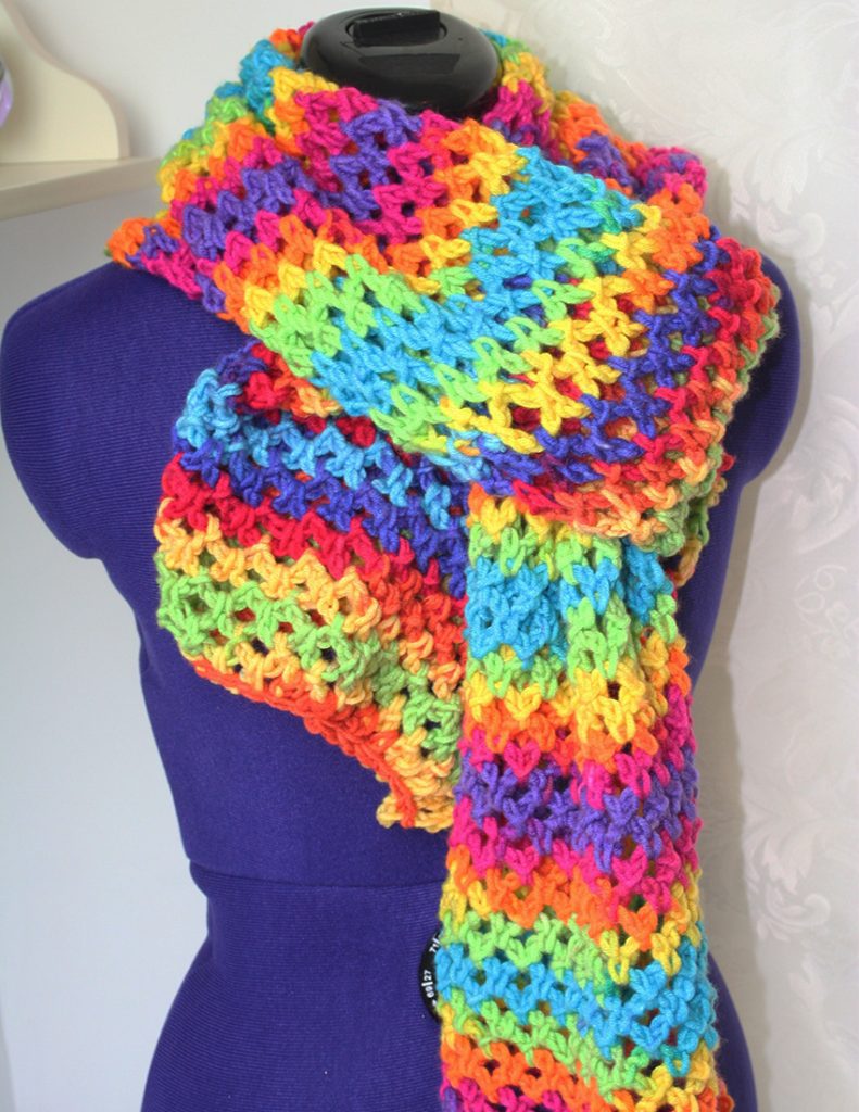 rainbow-scarf-4 - Lucy Kate Crochet