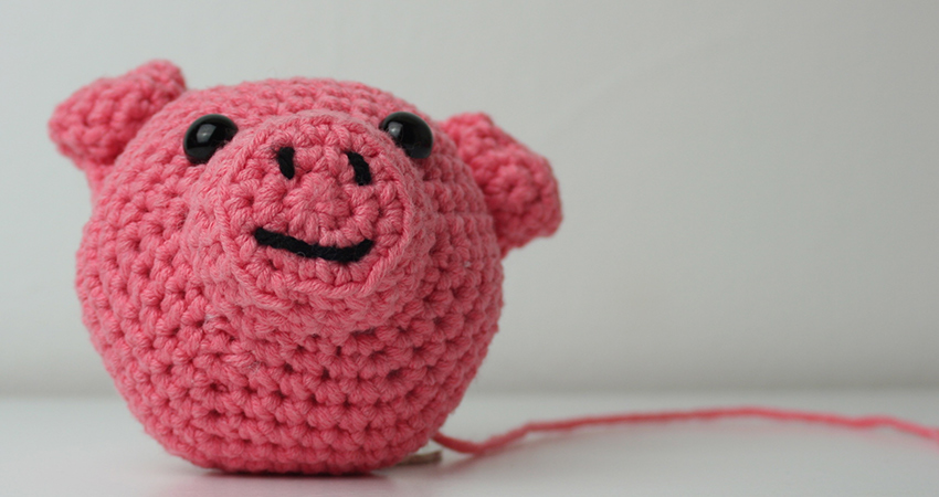 Crochet Pig Face