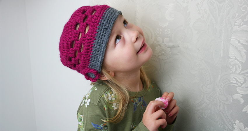Cute crochet kids hat - an easy free crochet pattern