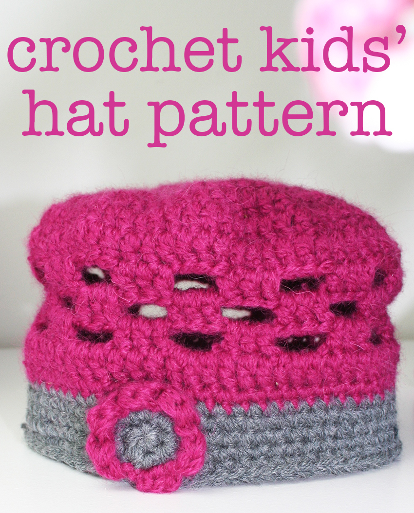 Cute Crochet Kids Hat Pattern by Lucy Kate Crochet