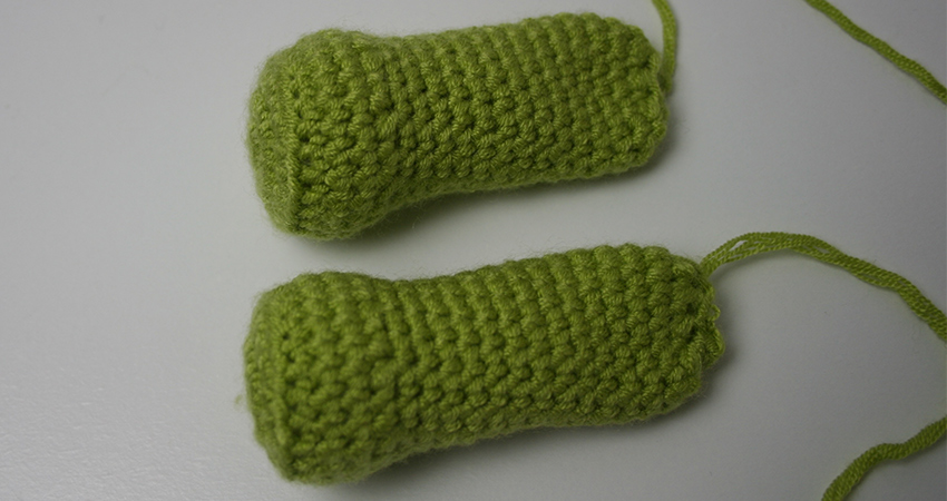 Crochet Dragon Legs