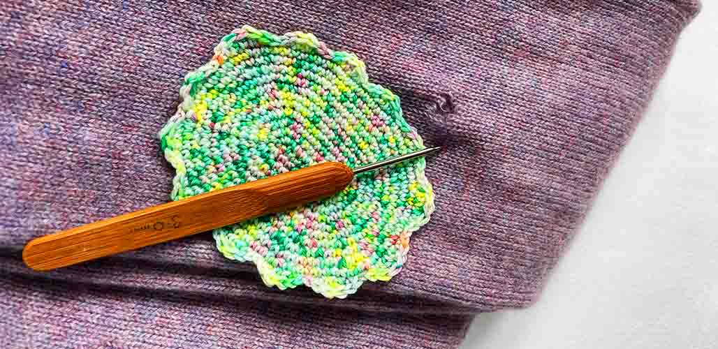 How To Make A Crochet Elbow Patch For Your Sweater