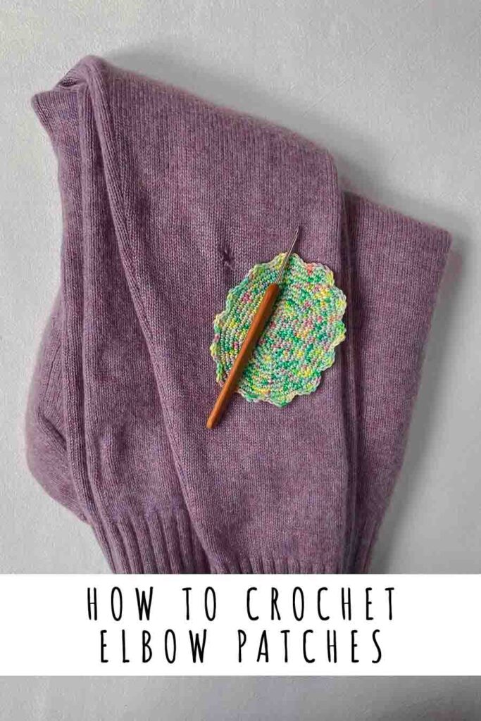 crochet elbow patches