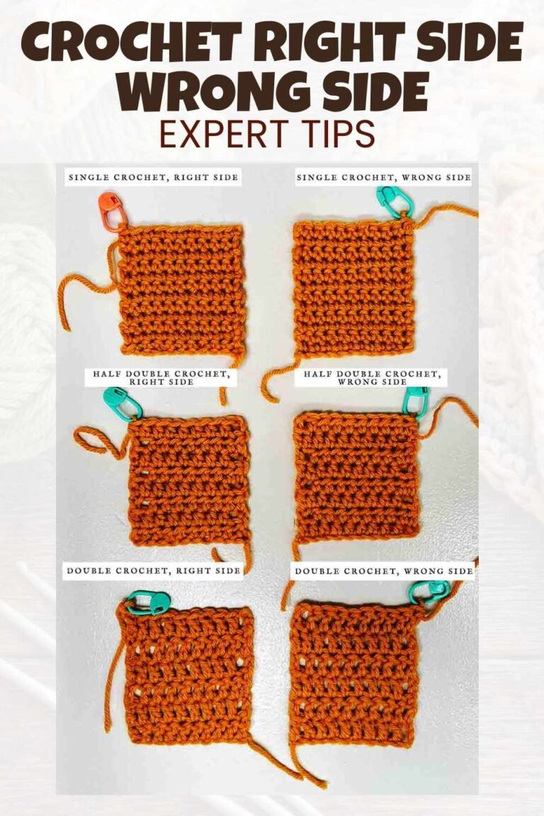 Right Side Vs Wrong Side Crochet - How To Tell Them Apart