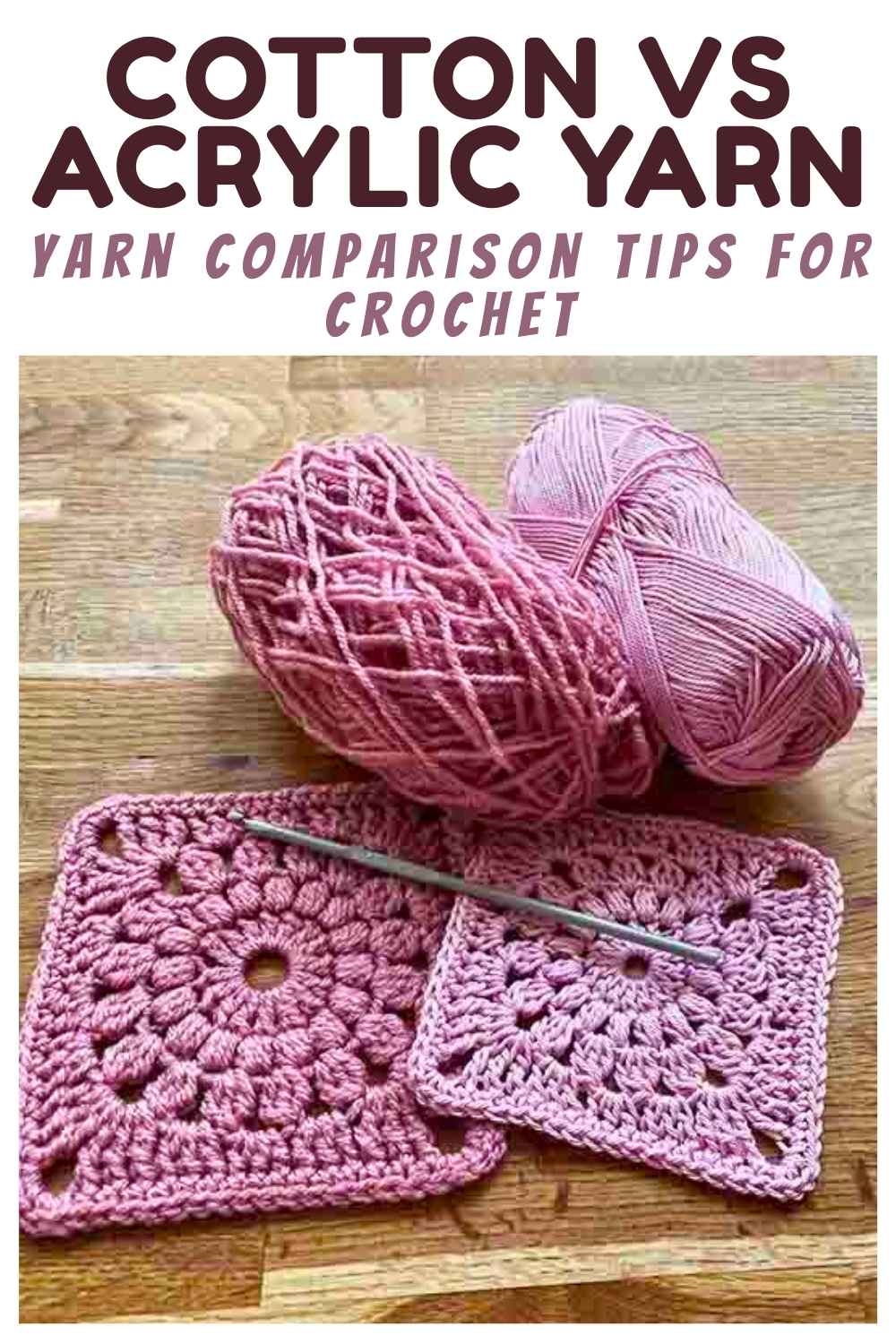 cotton yarn vs acrylic yarn vs t-shirt yarn for crochet pen holder comparison