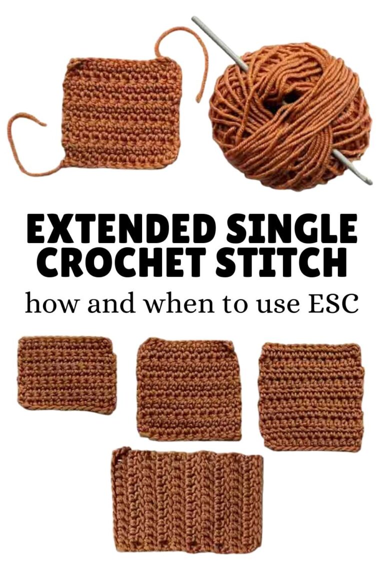 Extended Single Crochet - How To Make It, And When To Use It