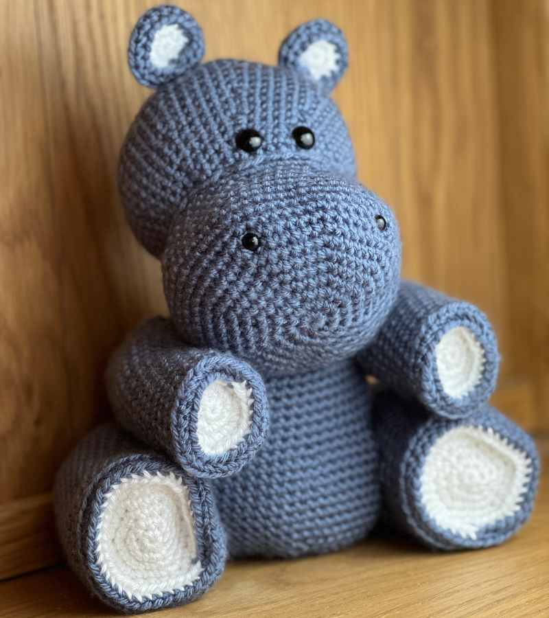 crocheted hippo pattern