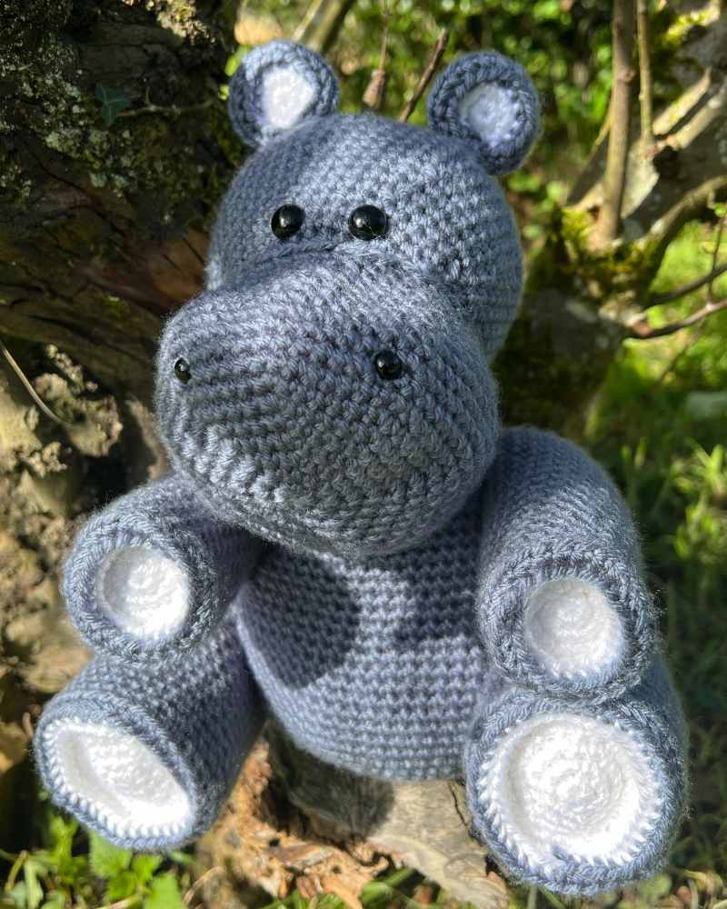 crochet hippo toy