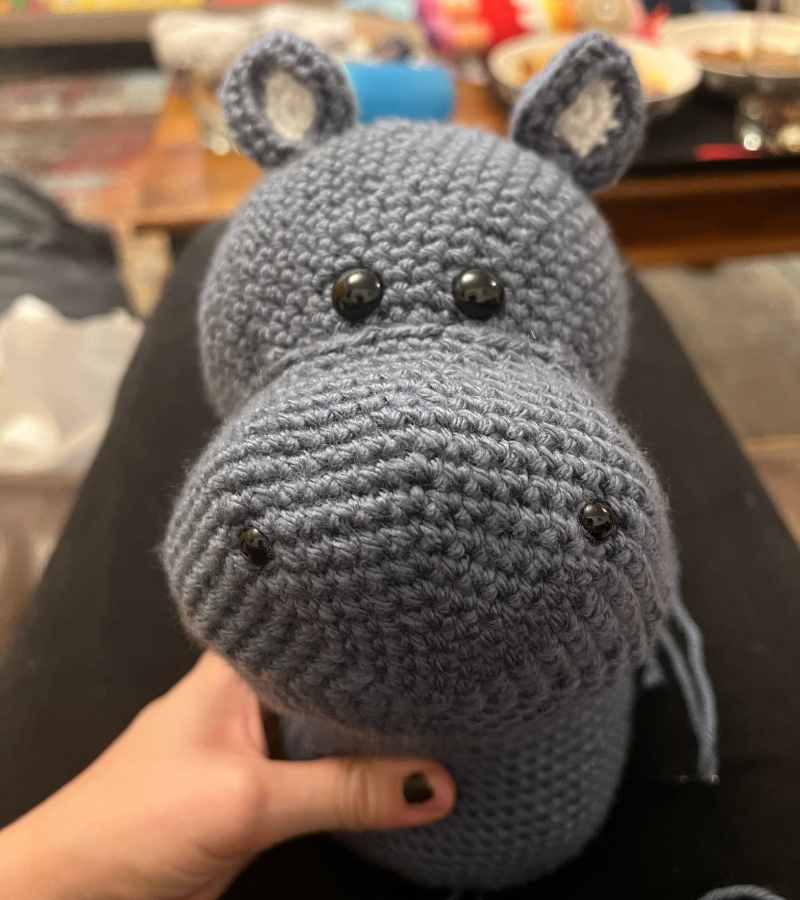 how to crochet a hippo