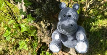 free crochet hippo pattern by lucy kate crochet