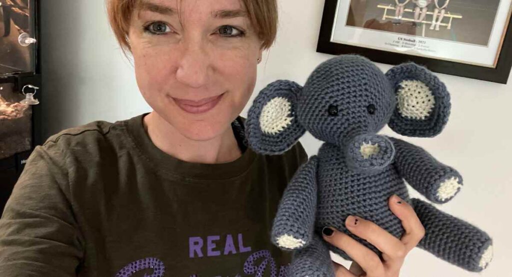 lucy kate crochet and elephant