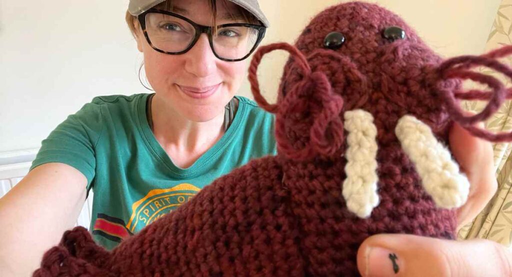 Free crochet walrus pattern by Lucy Kate Crochet