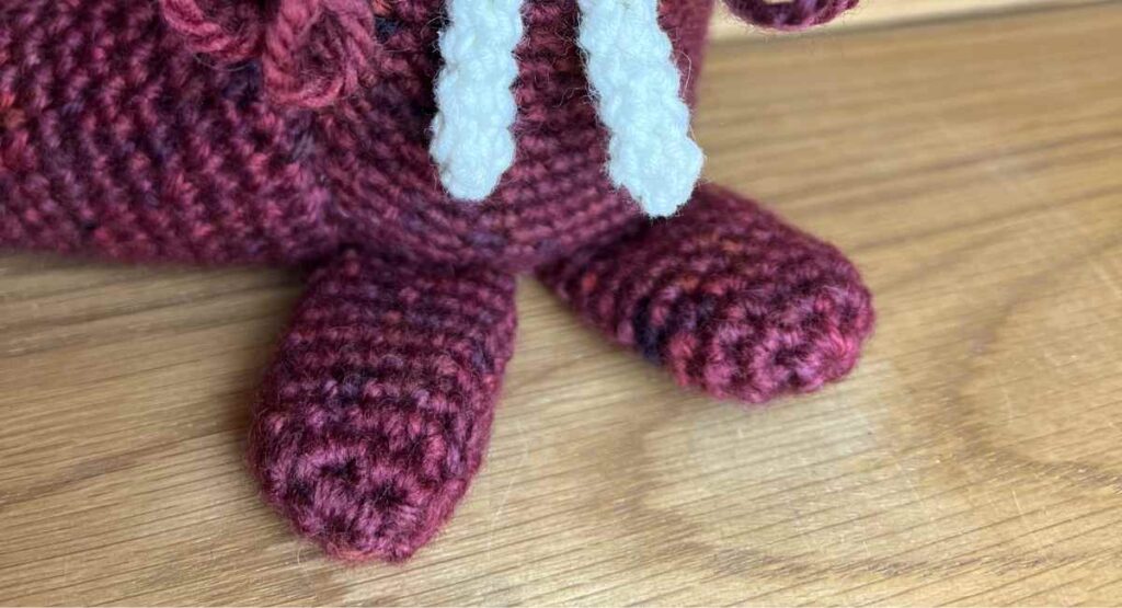 crochet walrus flippers