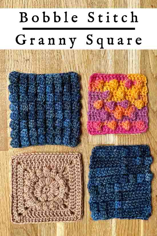 bobble stitch granny square