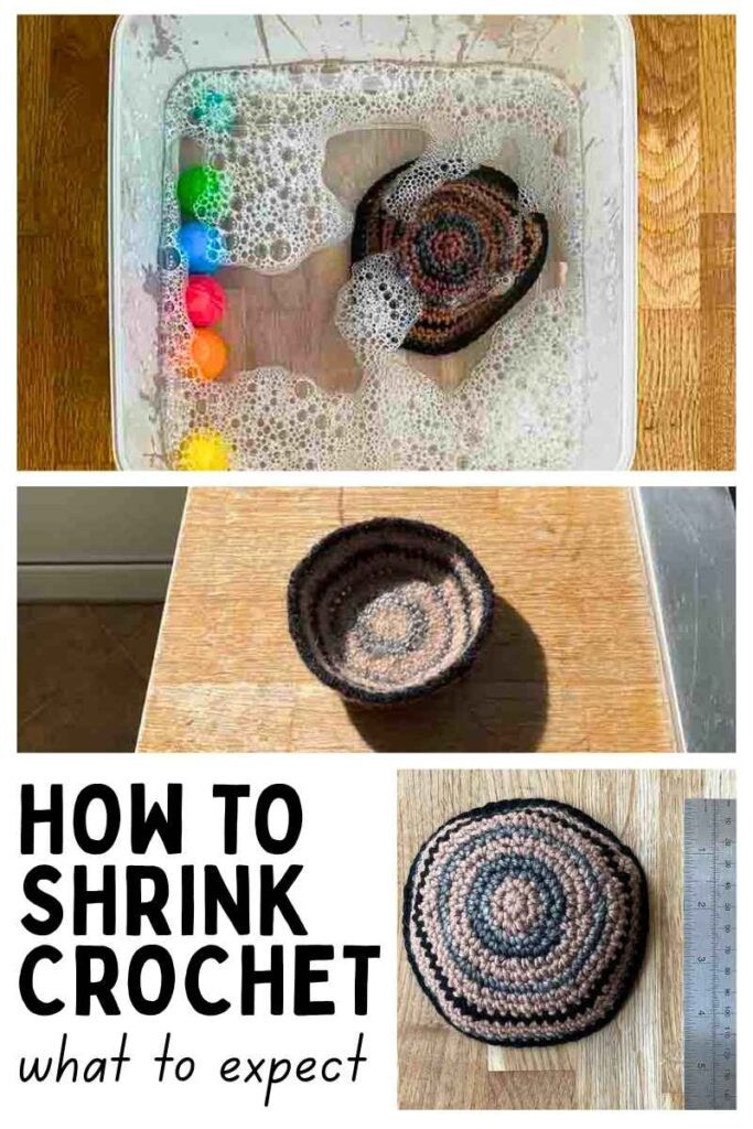 photos of crochet felting projects