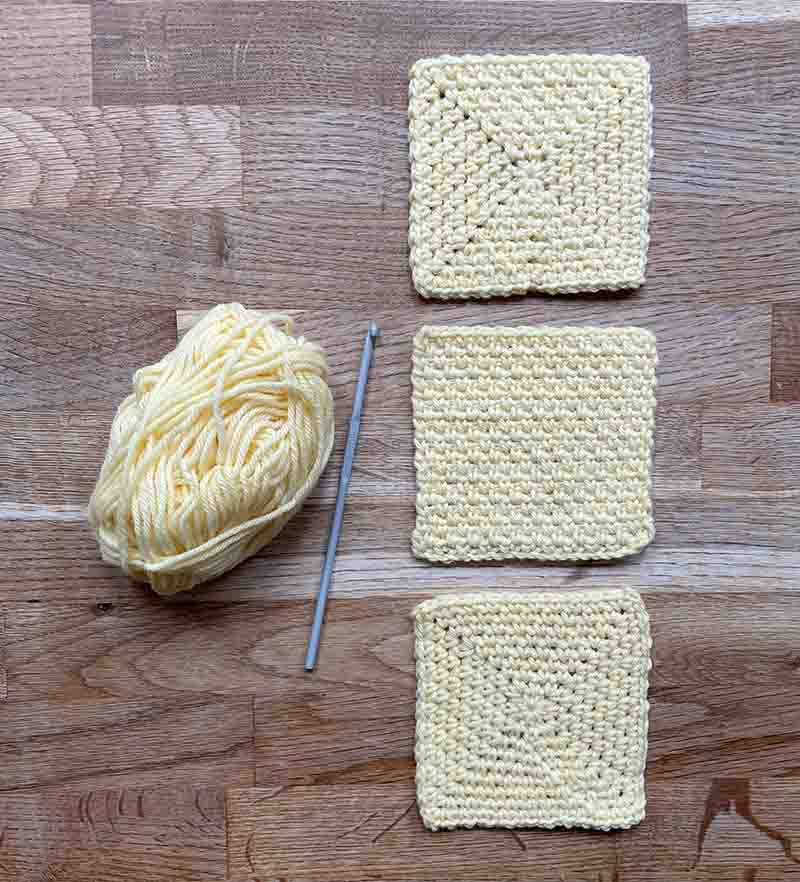 linen stitch granny squares