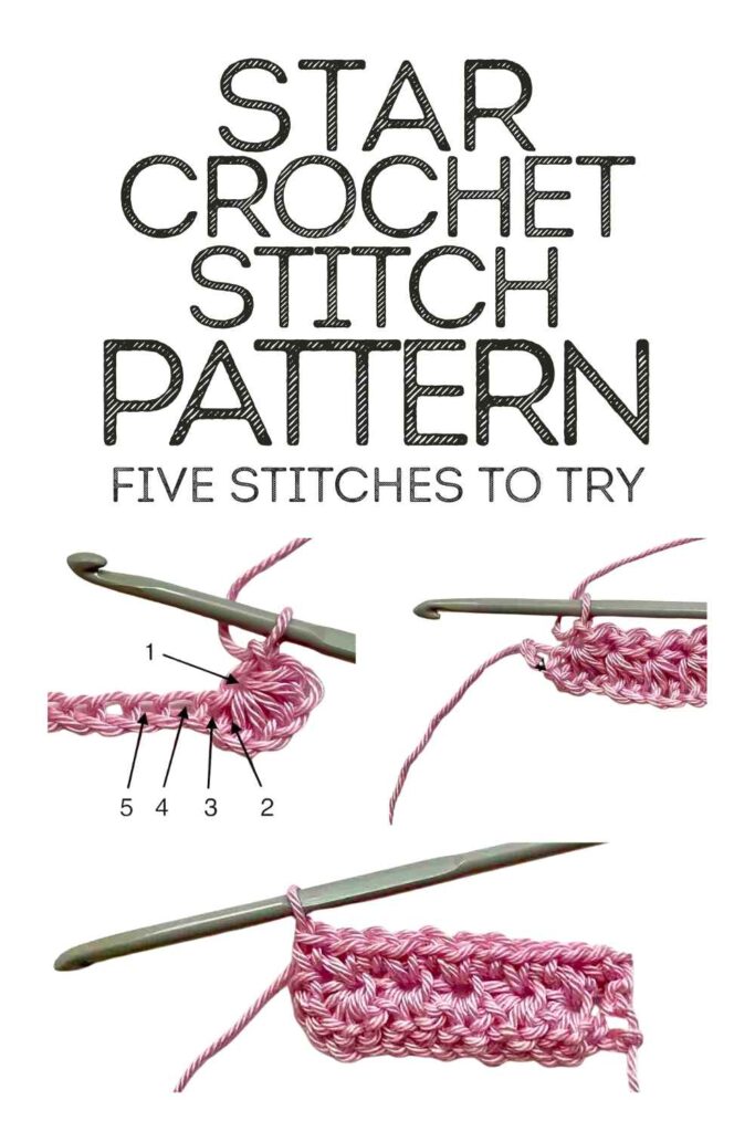 photo of star crochet stitches crochet