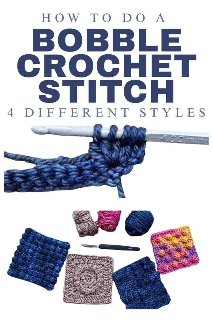 photos of bobble crochet stitch examples