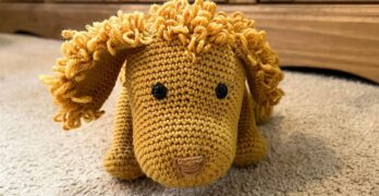 image of lucy kate crochets cockapoo crochet pattern