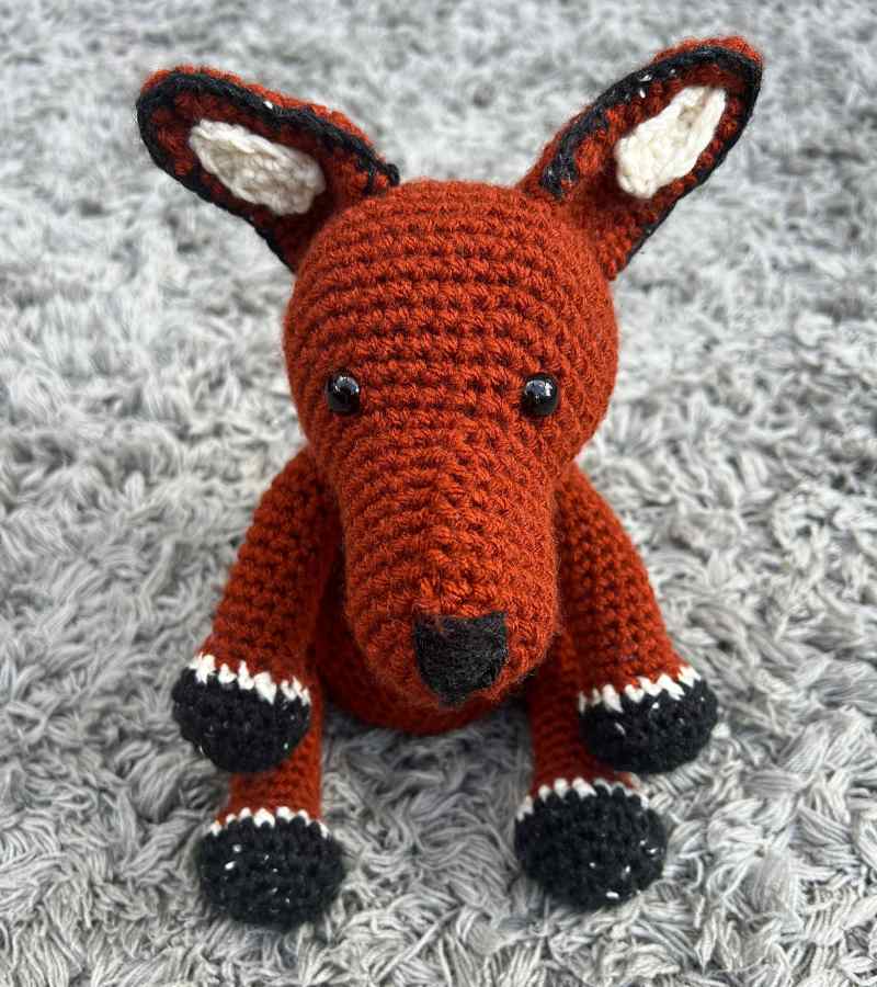 crochet fox head