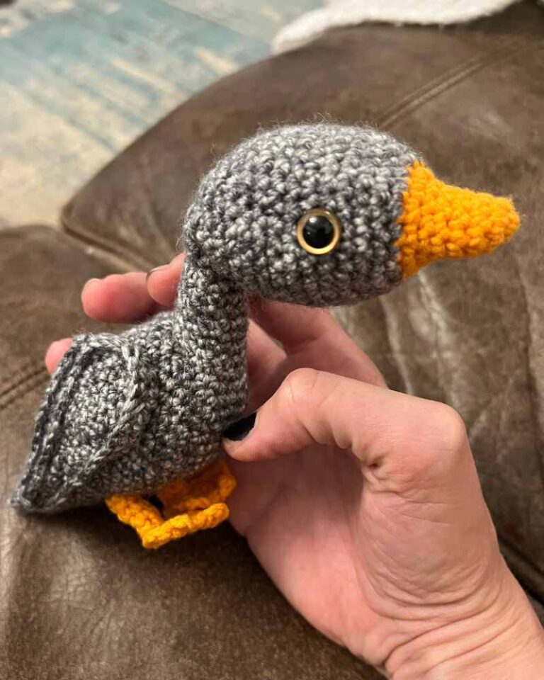 Free Crochet Greylag Goose Pattern by Lucy Kate Crochet