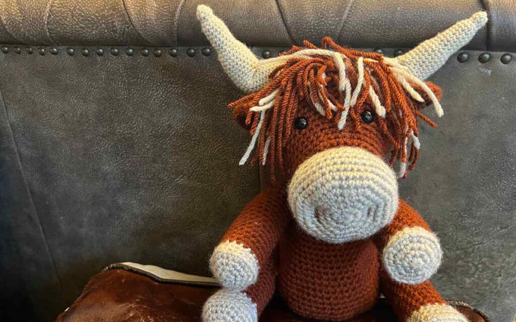 crochet highland cow body