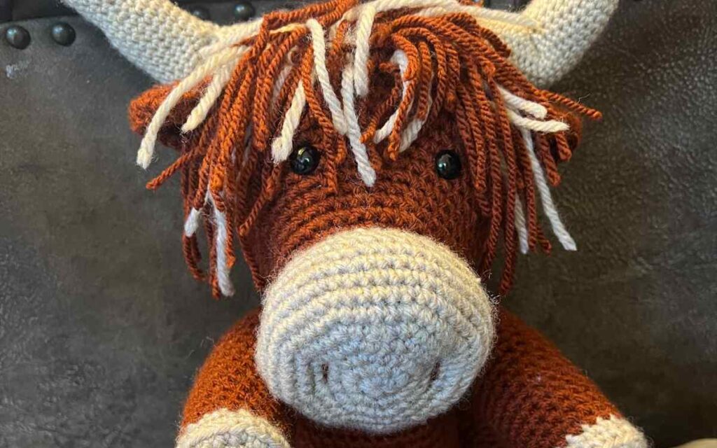 image of my crochet highland cow pattern