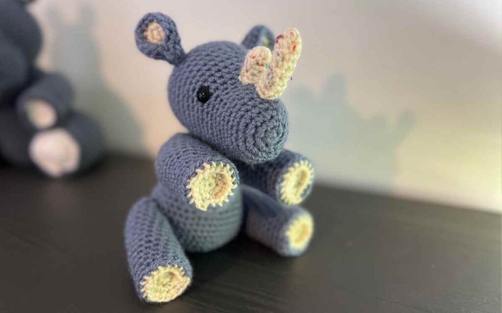 crochet rhino body