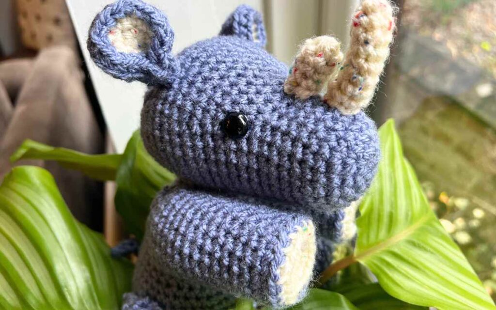 crochet rhino pattern by lucy kate crochet