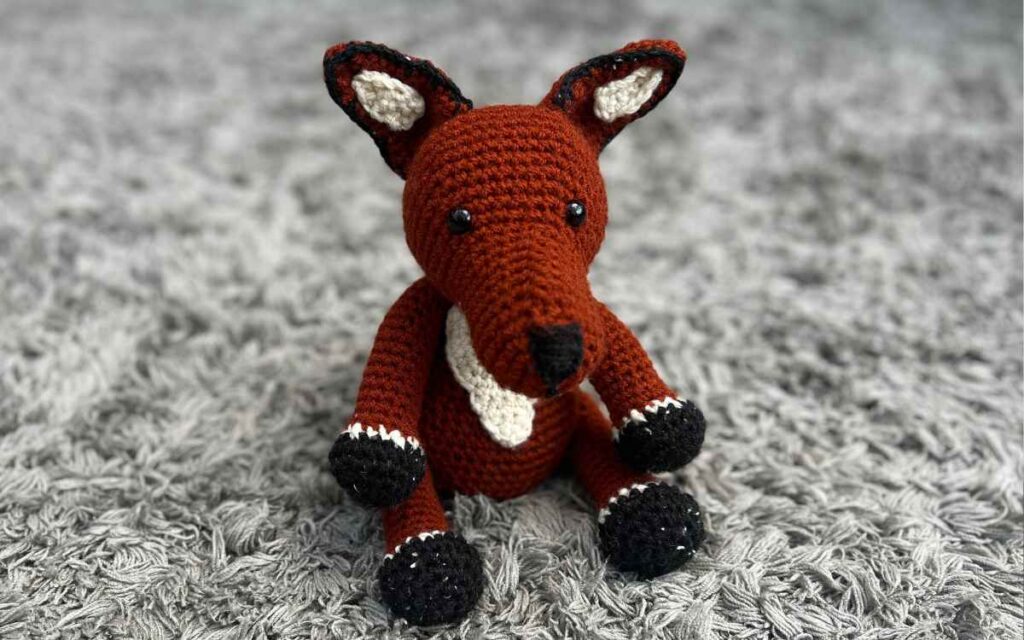 free crochet fox pattern by lucy kate crochet
