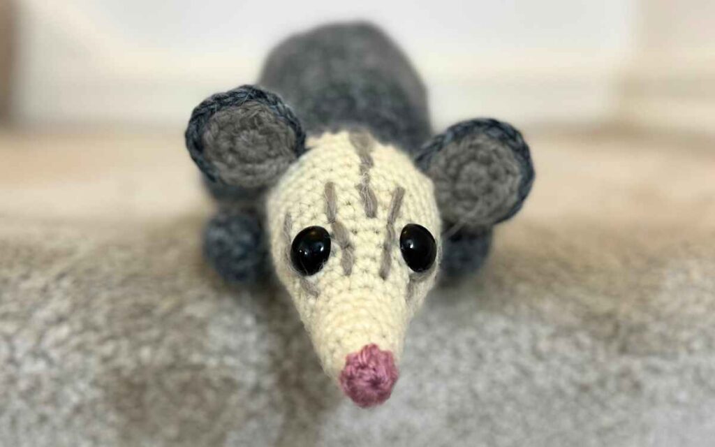 crochet opossum