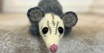 crochet opossum
