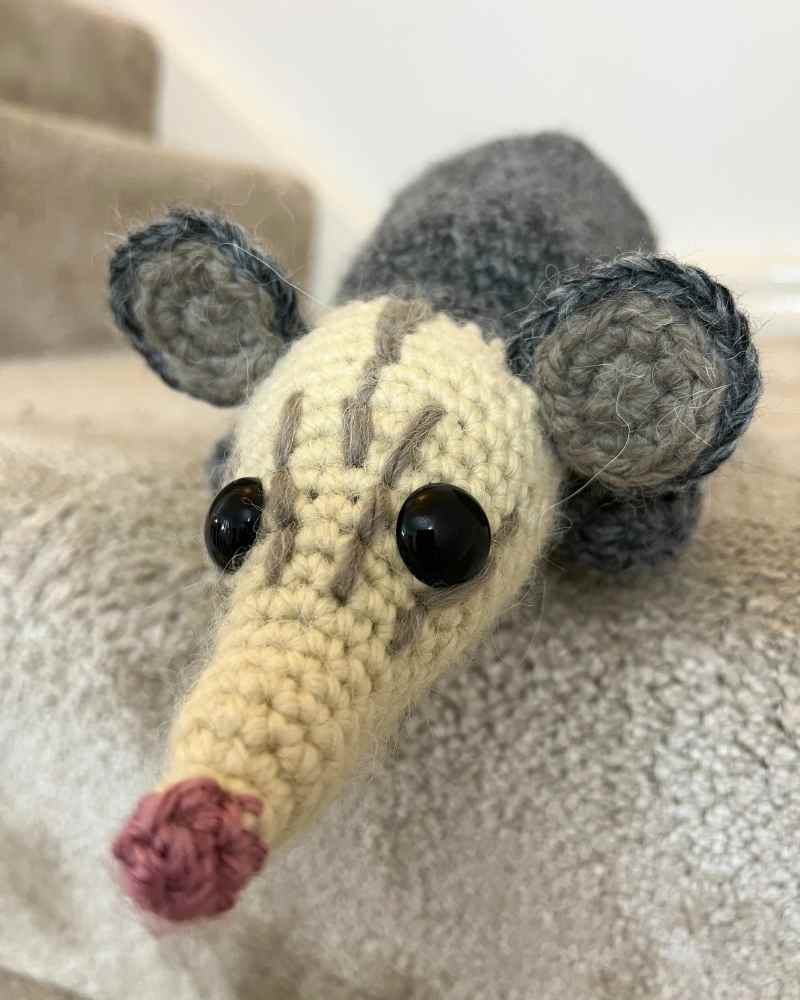 opossum crocheting