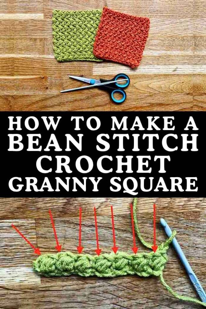 photo of bean stitch crochet