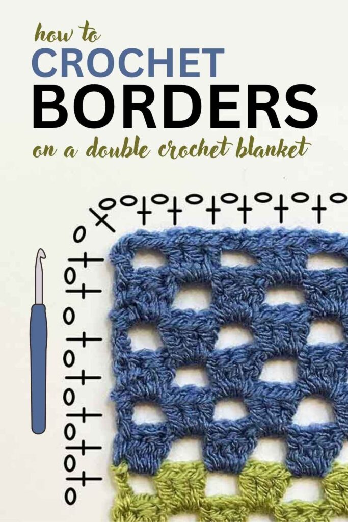 photo of stitch guide for making crochet borders