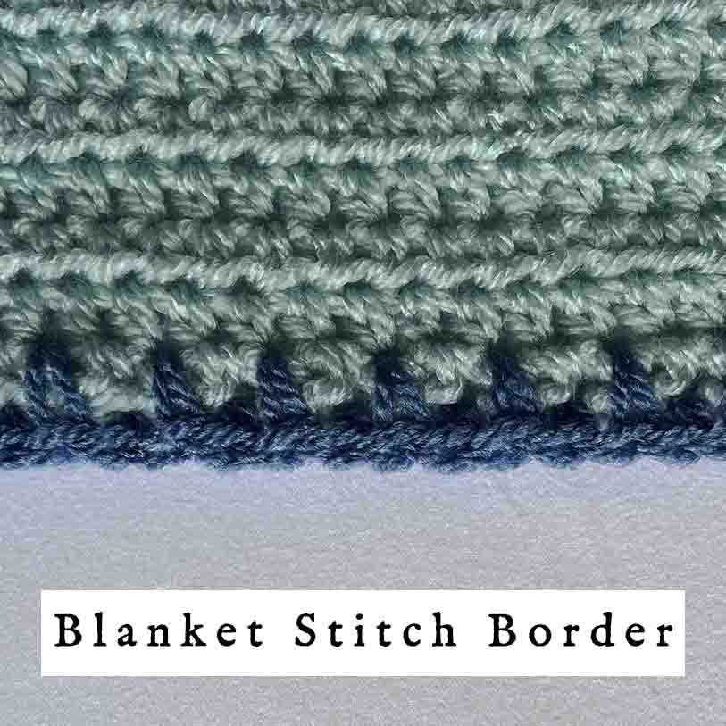 blanket stitch crochet border