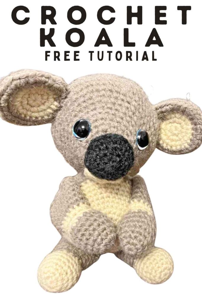 photo of a crochet koala