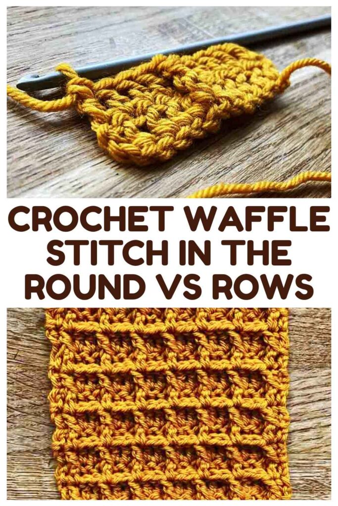 photo of a waffle stitch granny square