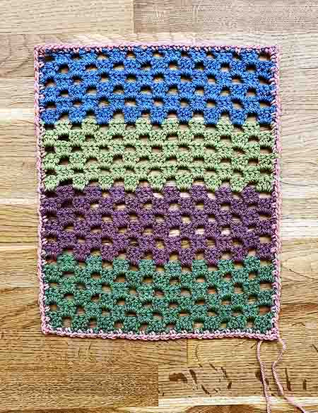 double crochet blanket border