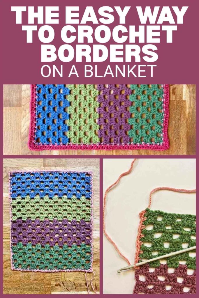 photos of crochet blanket borders