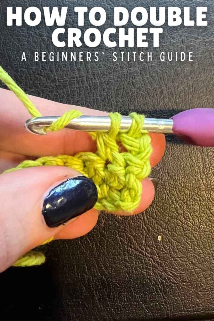photo of double crochet technique