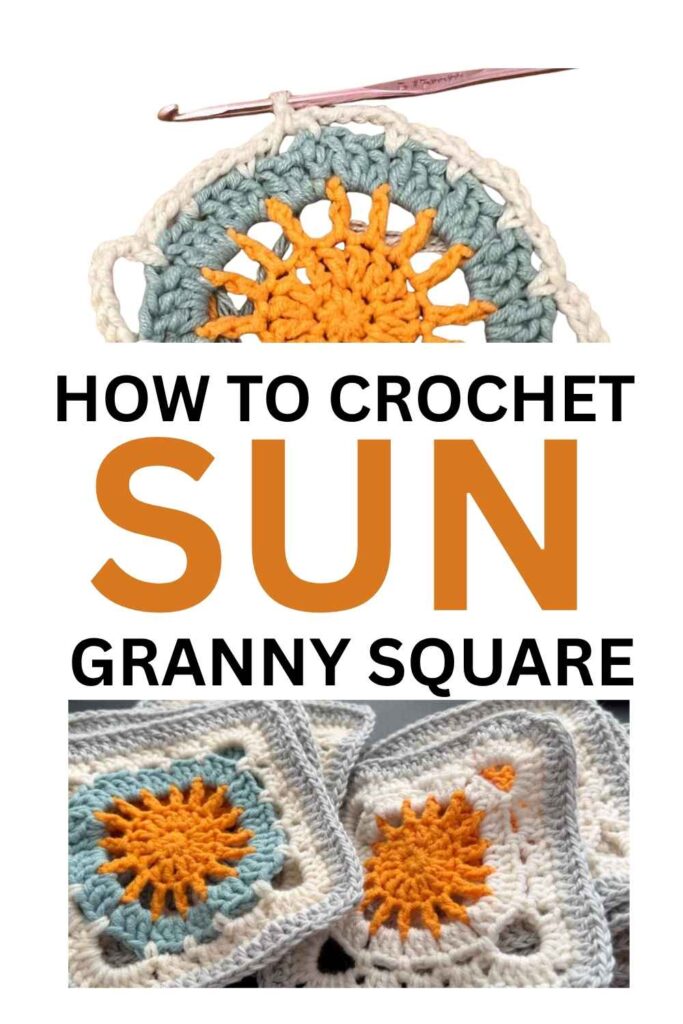photos of sun granny squares