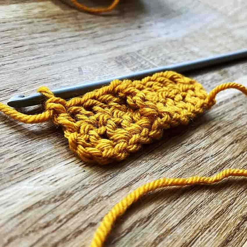 waffle stitch granny square - how to make a front post double crochet