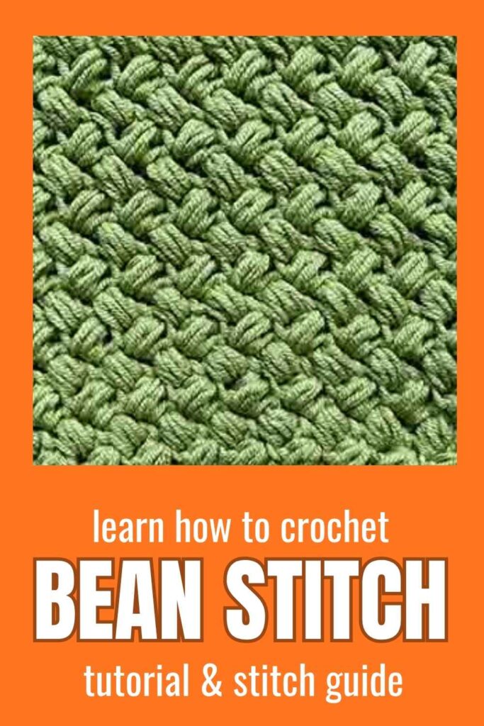 photo of bean stitch crochet