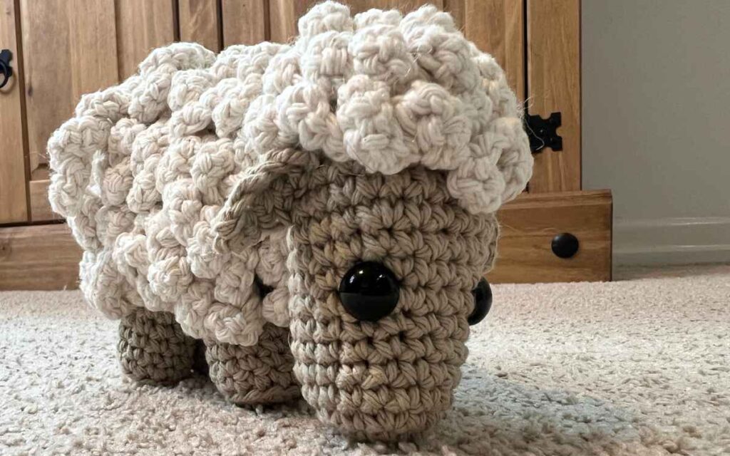 crochet sheep ears