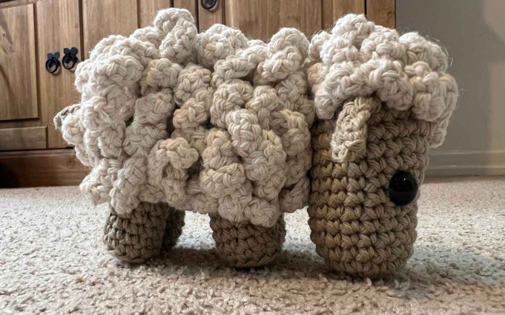 image of my crochet sheep pattern